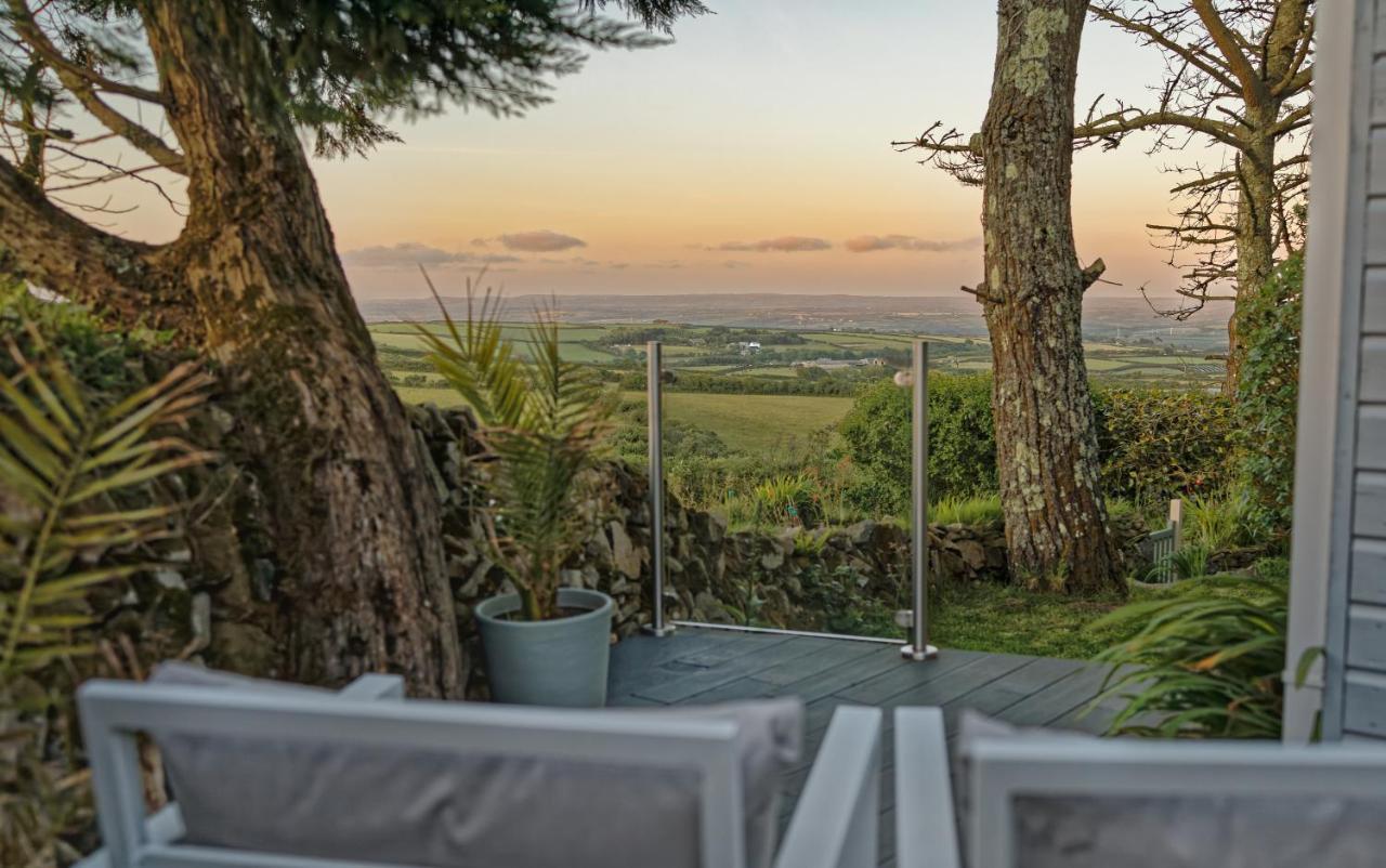 Scandi Cabin On A Hill, With Stunning Panoramic Views Ludgvan Exterior foto
